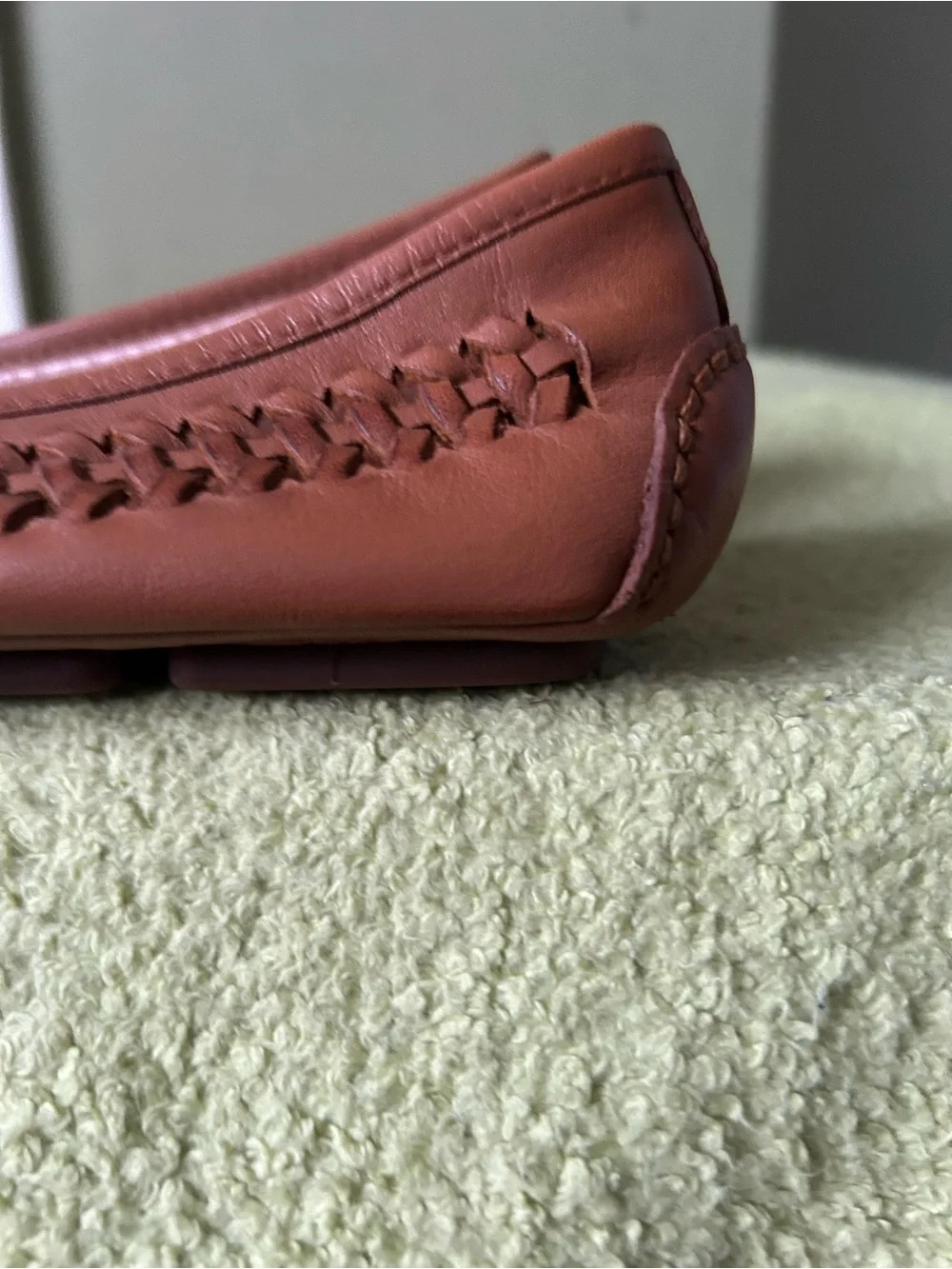 NWOB Michael Kors Tan Leather MK Logo Ballet Flats Sz 7.5
